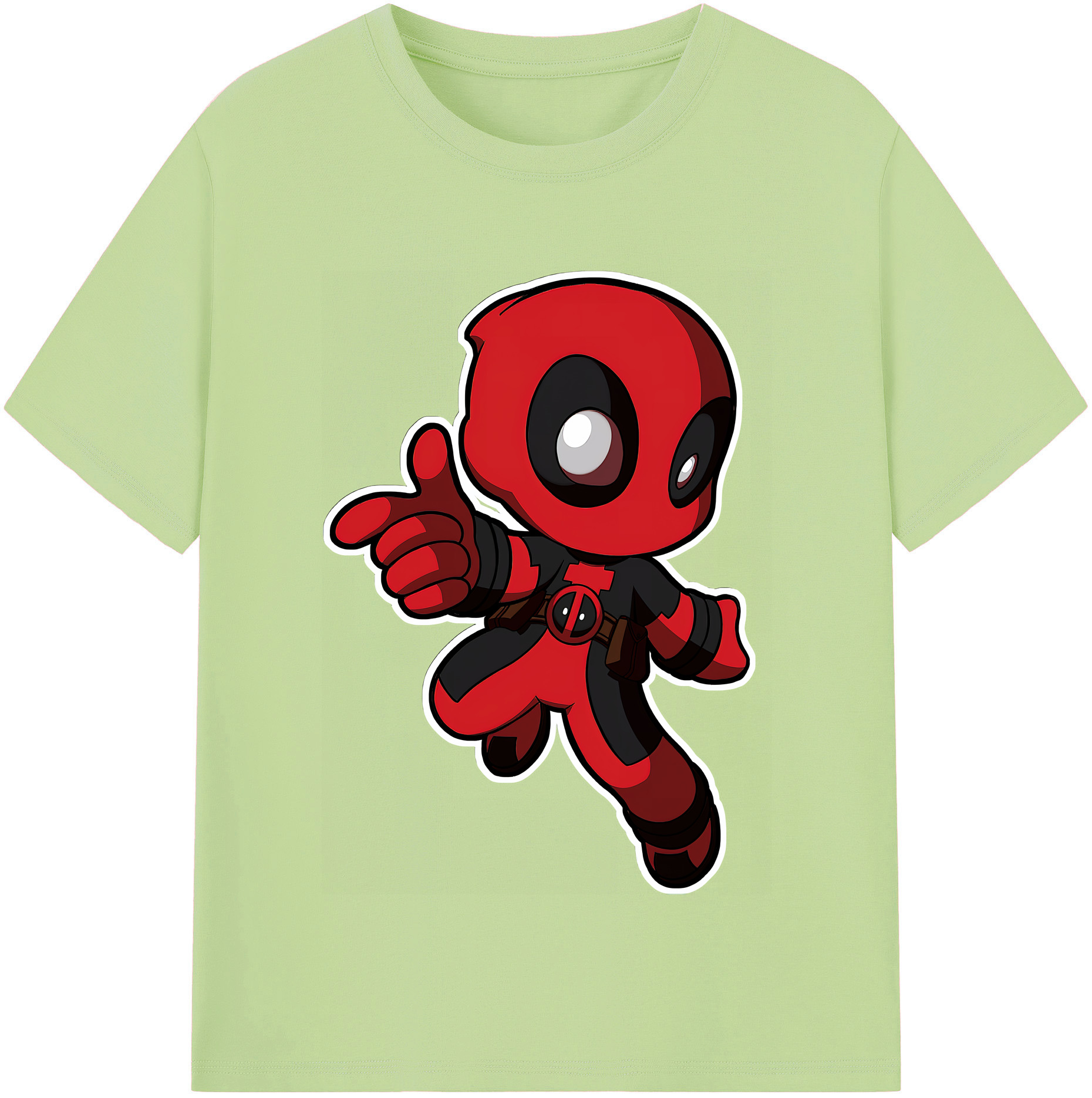 （画像用） Deadpool デッドプール 綿100％半袖Tシャツ（フロントプリント）